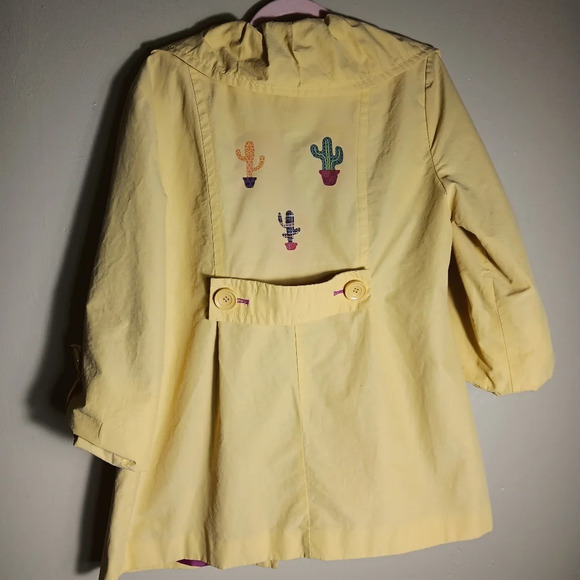 Larry Levine yellow babydoll jacket with pink lining size p/s - Picture 8 of 13